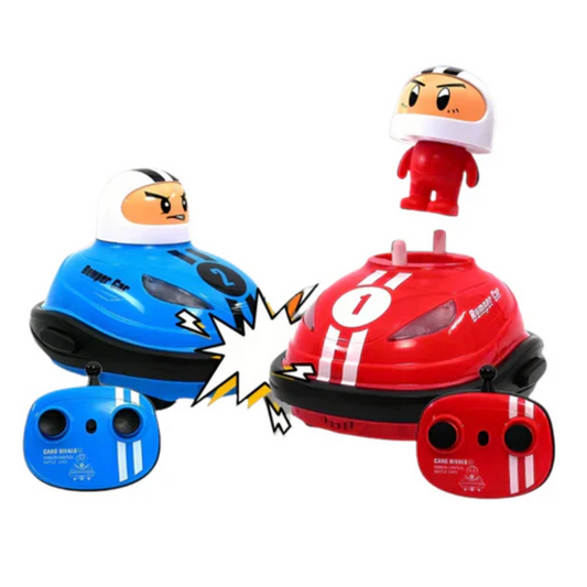 Remote Control Battle Bumper Cars with Ejection Dolls 2.4G - Fun Children's Gift, 2-Pack