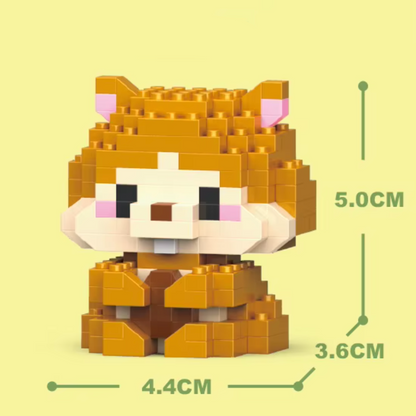 Mini Süße Tiere Mikro Bausteine Löwe 3D Spielzeugset für Kinder