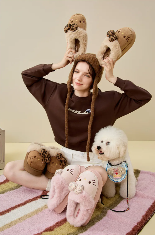 Zapatillas de invierno de felpa HK para mujer