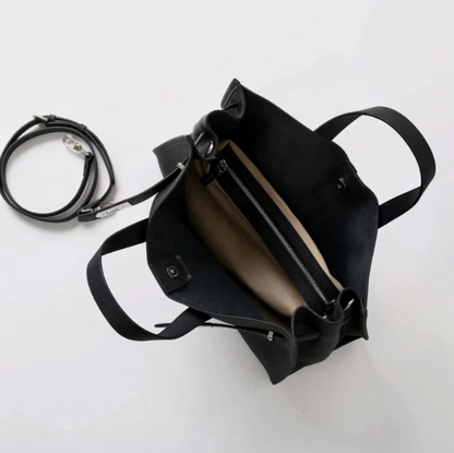 Zachte & Gestructureerde Dames Crossbody Tas - Top-Handle Silhouet, Korrelige Koeienhuid Leer, Voor Dagelijks Stedelijk Gebruik