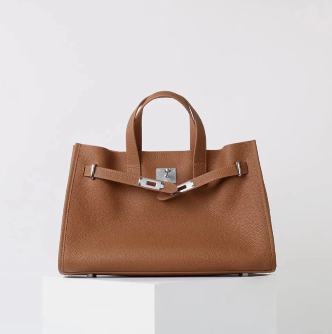 Zachte & Gestructureerde Dames Crossbody Tas - Top-Handle Silhouet, Korrelige Koeienhuid Leer, Voor Dagelijks Stedelijk Gebruik