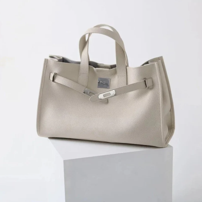 Zachte & Gestructureerde Dames Crossbody Tas - Top-Handle Silhouet, Korrelige Koeienhuid Leer, Voor Dagelijks Stedelijk Gebruik