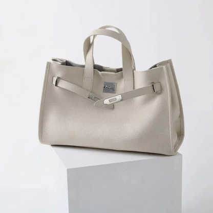 Zachte & Gestructureerde Dames Crossbody Tas - Top-Handle Silhouet, Korrelige Koeienhuid Leer, Voor Dagelijks Stedelijk Gebruik