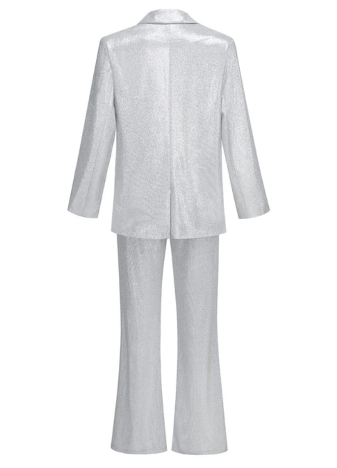 Glimmering women's 3-piece set – glamorous design, high-quality fabric, for special occasions