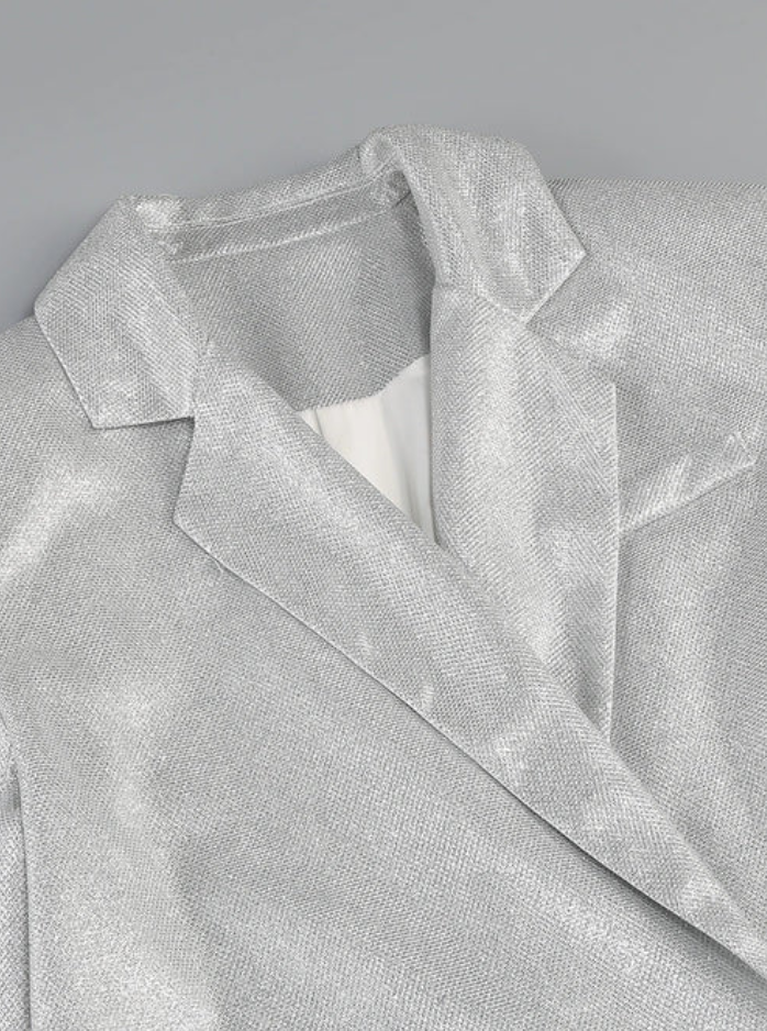 Glimmering women's 3-piece set – glamorous design, high-quality fabric, for special occasions