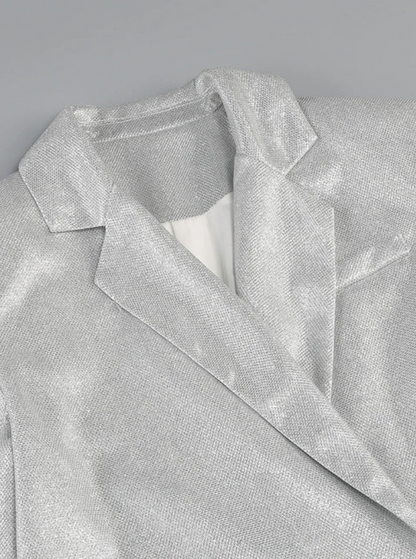 Glimmering women's 3-piece set – glamorous design, high-quality fabric, for special occasions