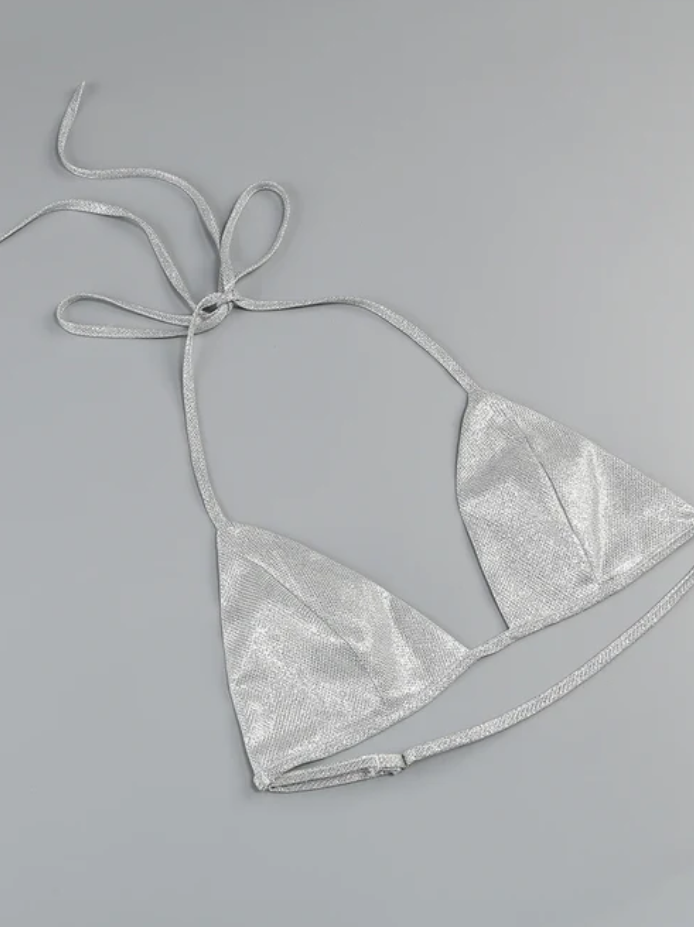 Glimmering women's 3-piece set – glamorous design, high-quality fabric, for special occasions