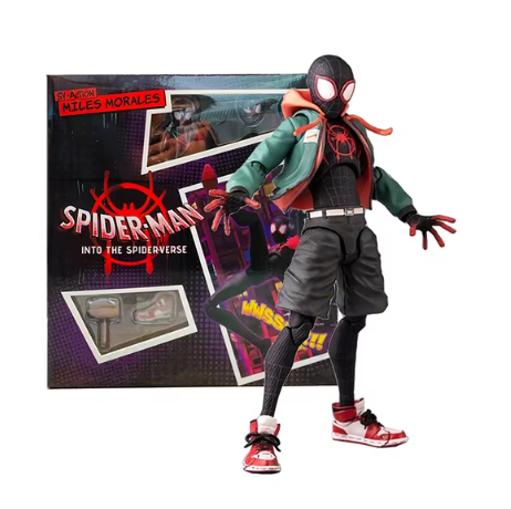 Marvel Spider-Man Miles Morales PVC Action Figure - Detailed Sentinel Model Toy Collection for Fans of Into the Spider-Verse 13cm (5.1 inch)