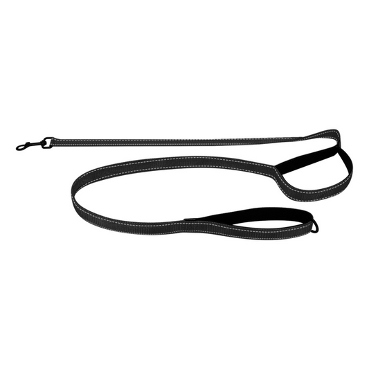 Reflective Dual-Handle Dog Leash – Traffic Handle, Nighttime Visibility, Fall 2025 Pet Safety