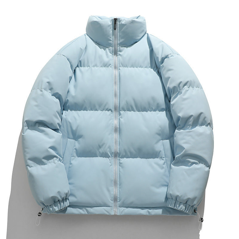 Warm Relaxed Men Down Coat - Boxy Puffer, Polyester, Urban