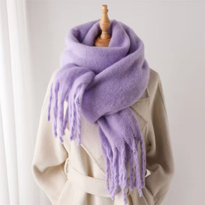 Oversized Cozy Women’s Winter Scarf -Blanket Style Cashmere