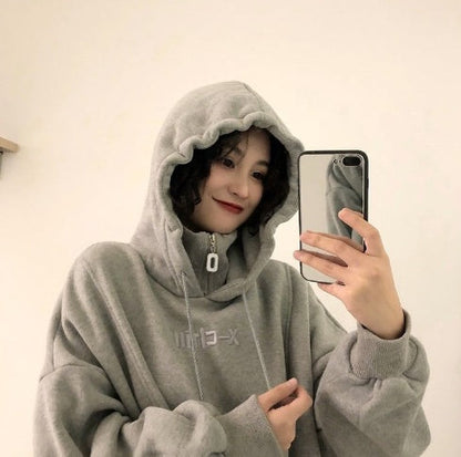 Oversized Cozy Womens Hoodie - Mid Length Fleece Winter