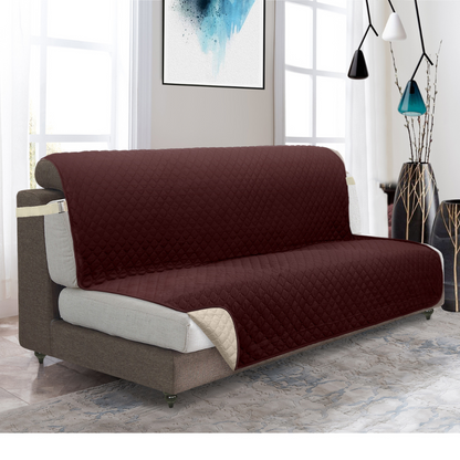 Copertura per divano Protettore per mobili con tasche laterali e cinghie posteriori Colori reversibili Autunno 2025 Amico degli animali domestici