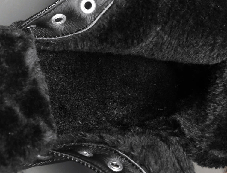 Insulating Mens Martin Boots - Lace-Up, PU, For Winter