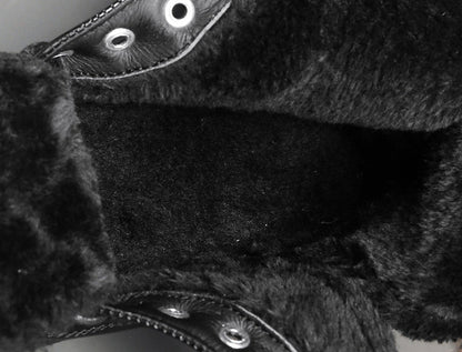 Insulating Mens Martin Boots - Lace-Up, PU, For Winter