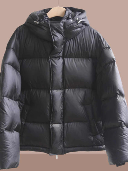 Insulating Women's Puffer Jacket - Oversized Quilted, Down