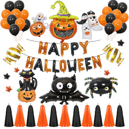 Kit festa palloncini di Halloween con striscione e accessori 2025