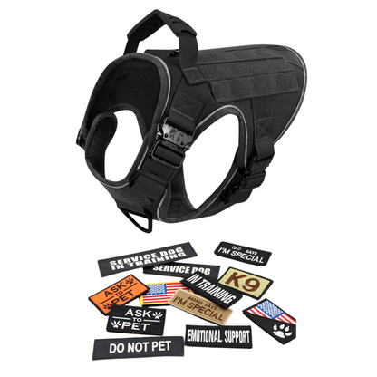 Dog Harness No-Pull Tactical Front Clip With 4 Quick-Release Buckles Reflective Strips Top Handle Fall 2025