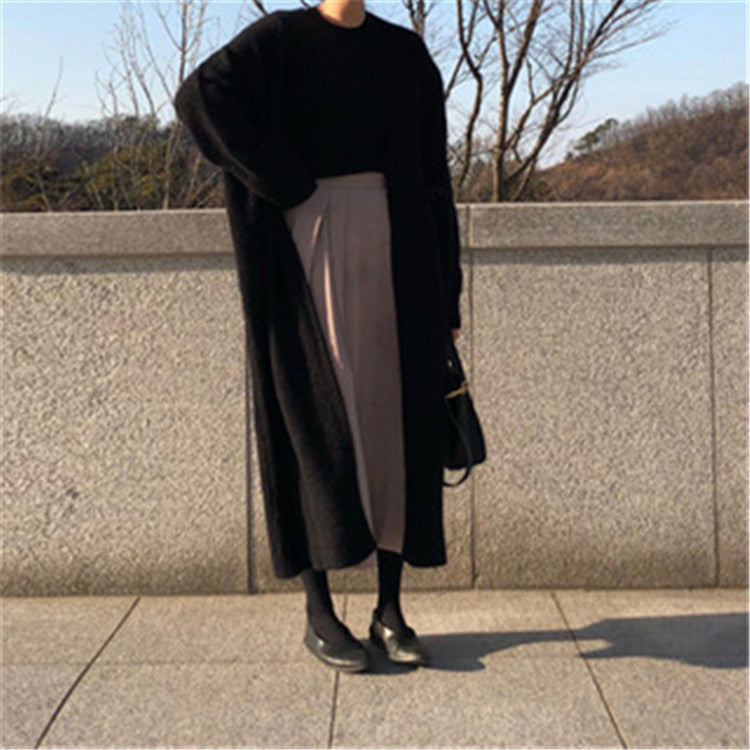 Zachte Relaxte Dames Lange Cardigan - Open Voorkant Katoen