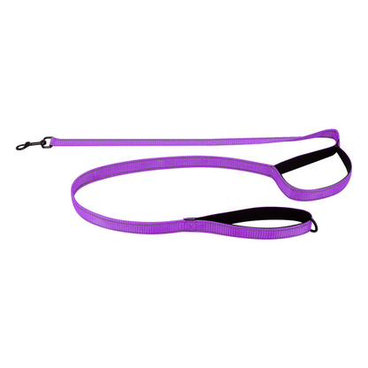 Reflekterende dobbelthåndtak hundebånd – trafikkhåndtak, synlighet om natten, høst 2025 kjæledyrsikkerhet