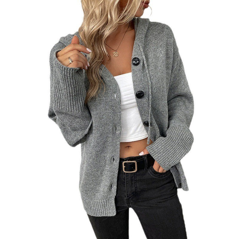 Warm Relaxed Women Cardigan Coat - Oversized Knit, Casual