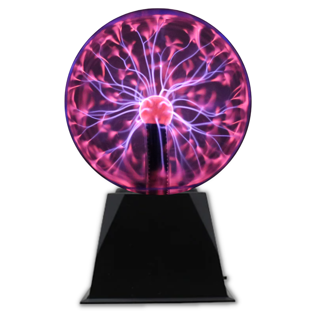 Illuminating Plasma Globe Lamp - 6 inches Colorful LED Night Light for Home Decor, Educational Science Gift for Kids and Adults