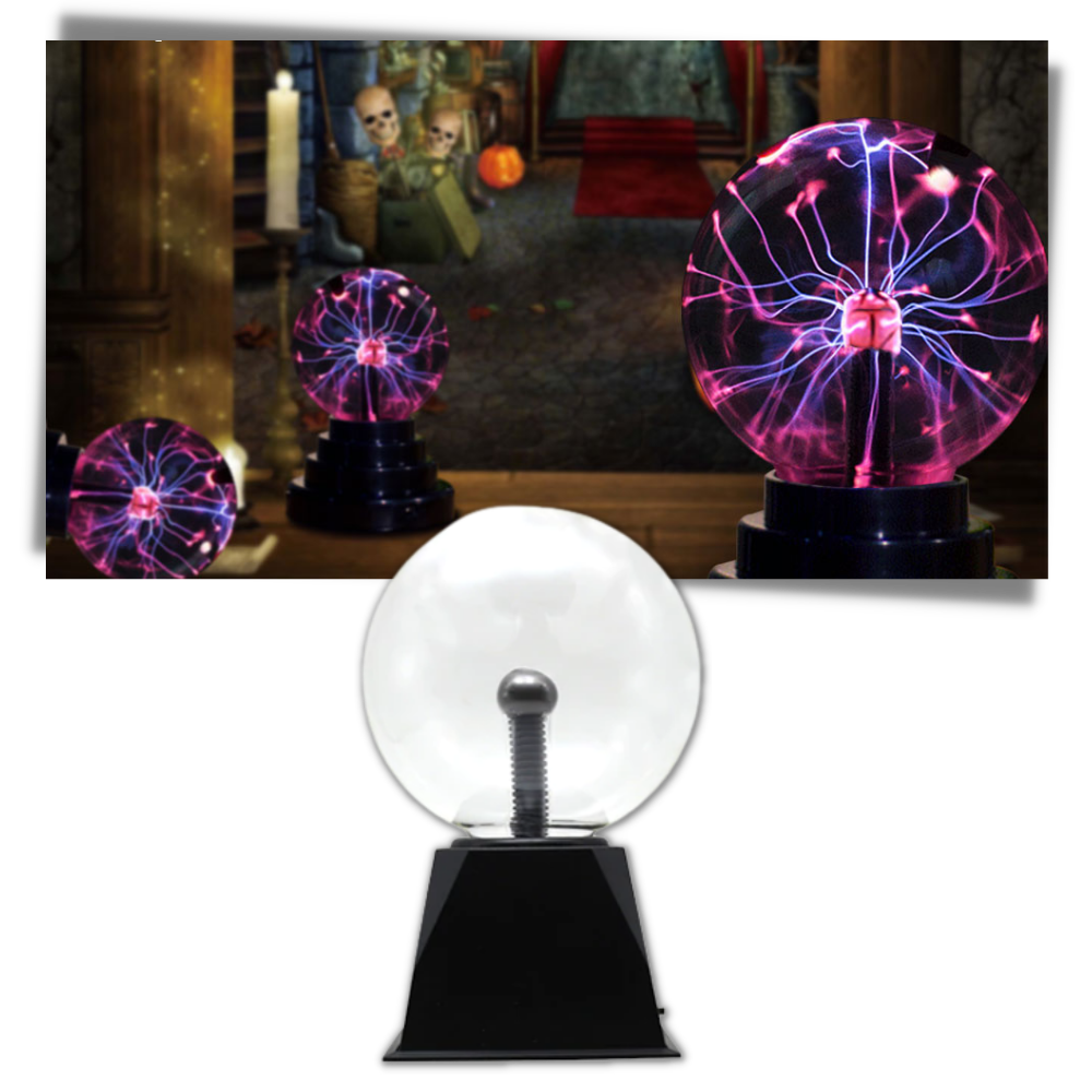 Illuminating Plasma Globe Lamp - 6 inches Colorful LED Night Light for Home Decor, Educational Science Gift for Kids and Adults