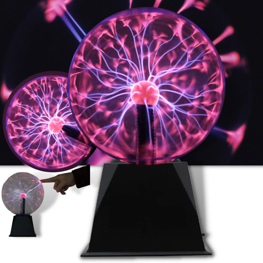 Illuminating Plasma Globe Lamp - 6 inches Colorful LED Night Light for Home Decor, Educational Science Gift for Kids and Adults