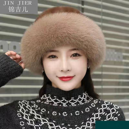 Warm Cozy Women’s Winter Hat - Rounded Crown, Faux Fur