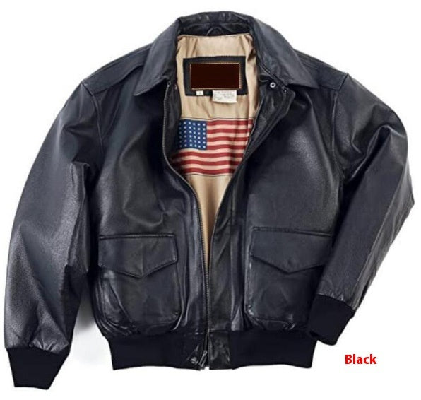 Chaqueta bomber para hombre de gran tamaño – Abrigo exterior para clima frío con cuello de piel inspirado en lo retro, de cuero PU