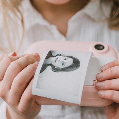 Kid Instant Print Camera - Fun Photography for Kids, Lightweight, Easy to Use, Black & White Prints