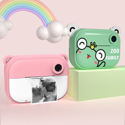 Kid Instant Print Camera - Fun Photography for Kids, Lightweight, Easy to Use, Black & White Prints