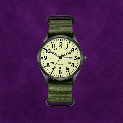 Orologio da uomo Adventure – Impermeabile, resistente ai graffi, cinturino in nylon, design robusto per esterni