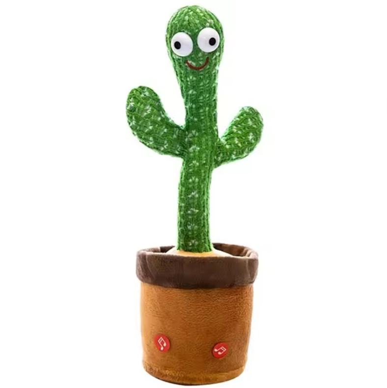 Interactive Singing and Dancing Cactus Plush Toy - Fun Talking Toy for Kids, Engaging Gift for All Occasions