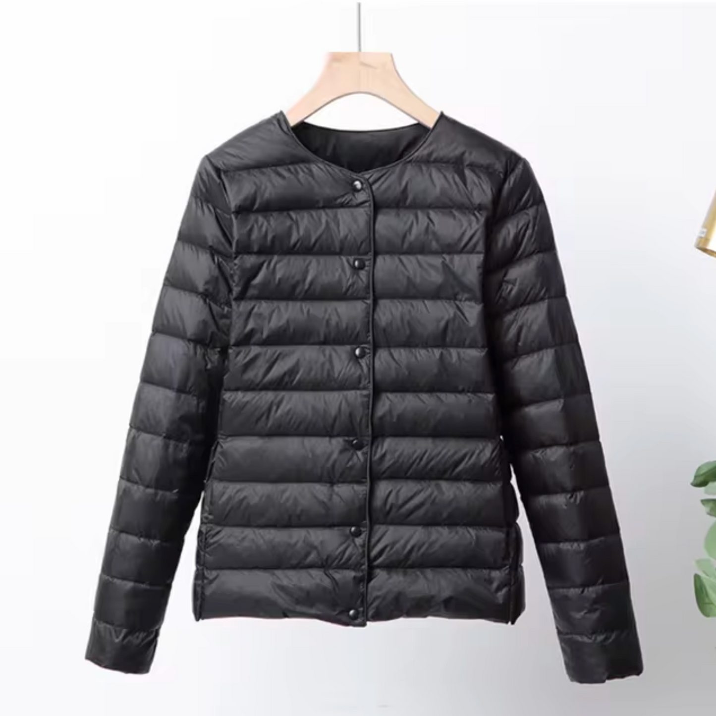 Lightweight Flattering Womens Down Jacket - Short Quilted