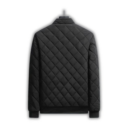 Insulating Men's Jacket - Quilted Bomber, Fleece, Winter