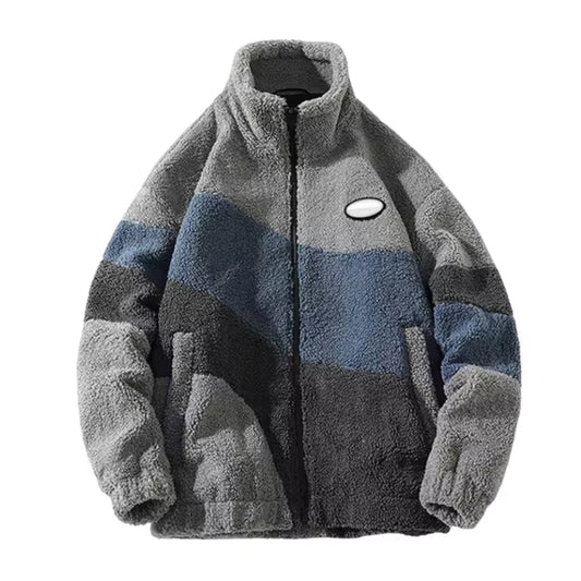 Varm Avslappnad Herrjacka - Bomber, Sherpa Fleece, Vinter