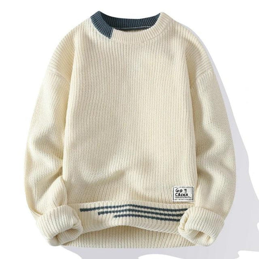 Soft Mens Crewneck Sweater - Relaxed Knit, Warm Casual