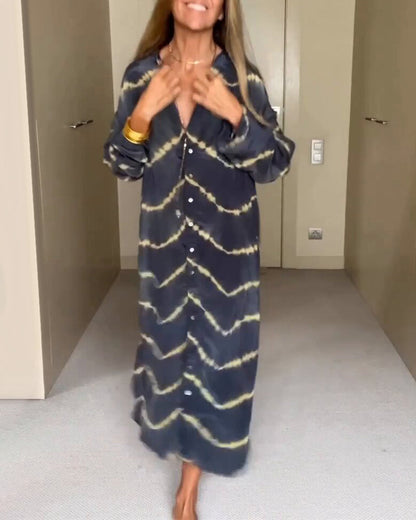 Lightweight V-Neck Womens Dress, Breathable Summer Dress with Relaxed Fit, Available in Various Colors and Sizes S-XL-3