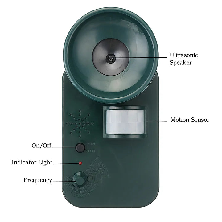 Ultrasonic Pest Repeller 5000 Sqft Cordless Outdoor