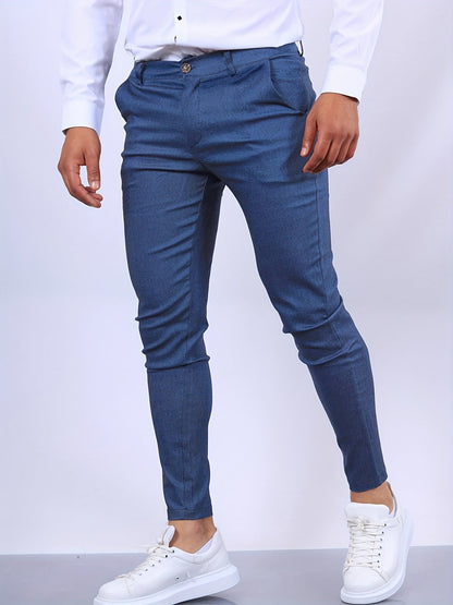 Slim Fit Business Casual Pants for Men, High-Quality Fabric, Tailored Design, Versatile for Office and Formal Events-2