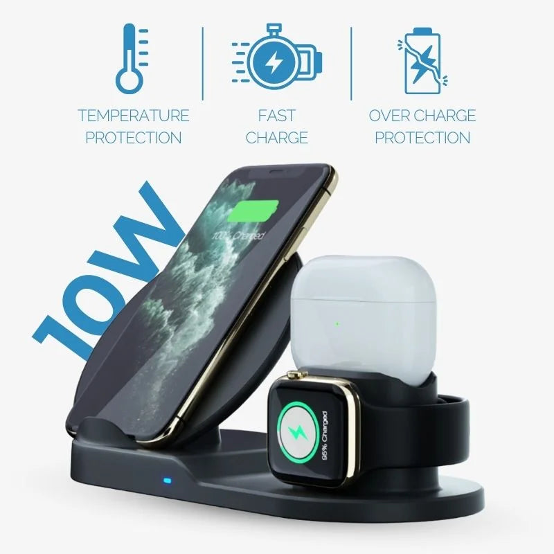 3 In 1 Wireless Charging Dock Station Desk Organizer