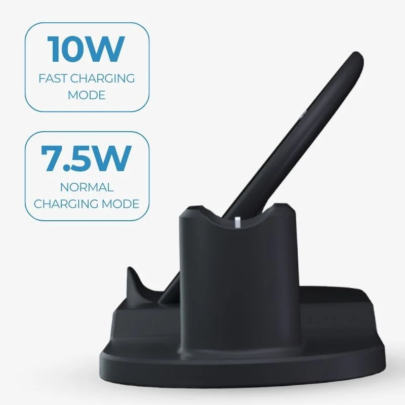 3 In 1 Wireless Charging Dock Station Desk Organizer