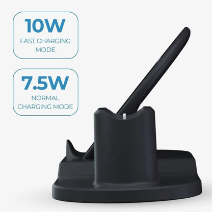 3 In 1 Wireless Charging Dock Station Desk Organizer