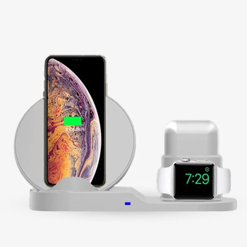 3 In 1 Wireless Charging Dock Station Desk Organizer
