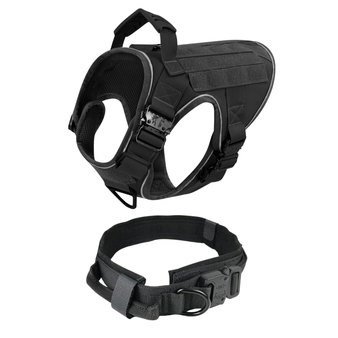 Dog Harness No-Pull Tactical Front Clip With 4 Quick-Release Buckles Reflective Strips Top Handle Fall 2025