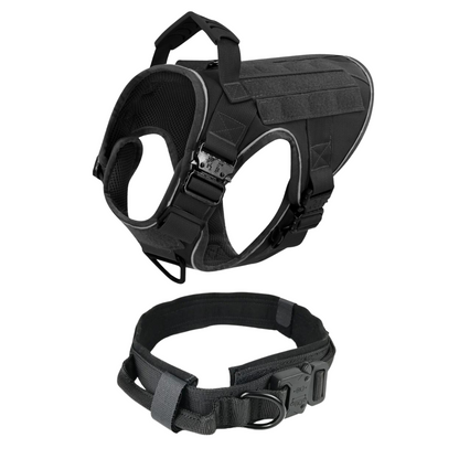 Dog Harness No-Pull Tactical Front Clip With 4 Quick-Release Buckles Reflective Strips Top Handle Fall 2025