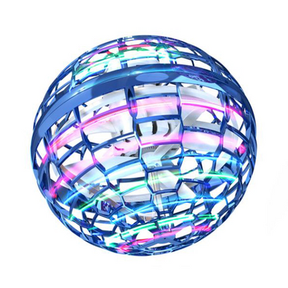 LED Flying Magic Orb Drone Toy - 360° Rotating UFO Ball for Kids, Safe & Rechargeable Fun