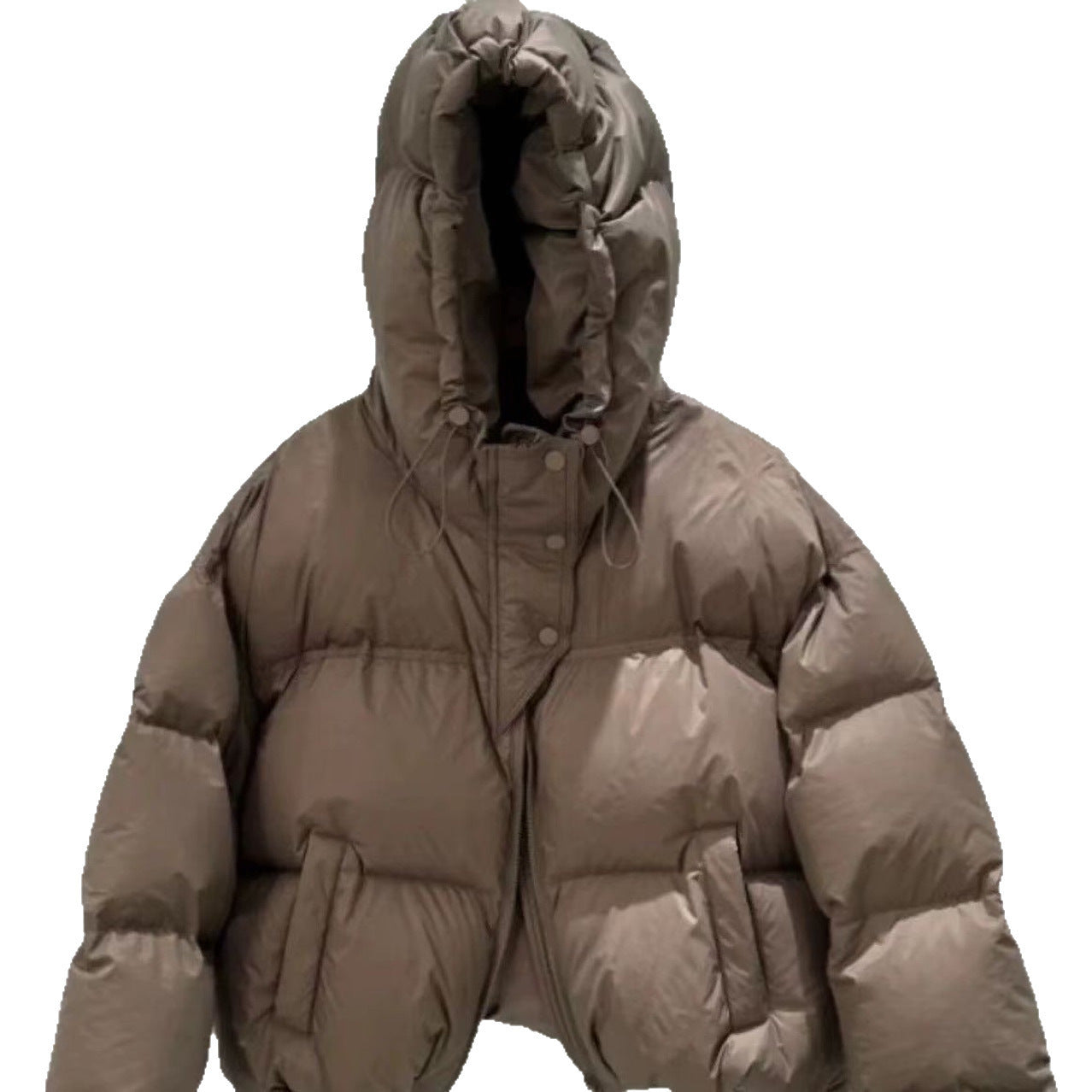 Insulating Women’s Puffer Coat – Cropped, Cotton, Winter