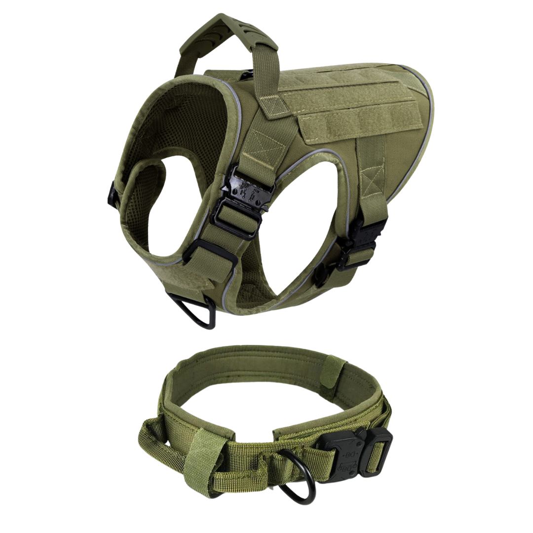 Dog Harness No-Pull Tactical Front Clip With 4 Quick-Release Buckles Reflective Strips Top Handle Fall 2025